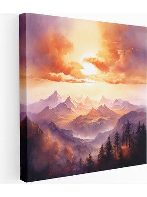 Popcas Efsanevi Gün Batımı Kanvas Tablo