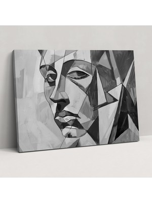 Popcas Kübist Portre Duvar Sanatı Pablo Picasso Kanvas Tablo