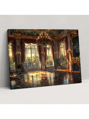 Popcas Rokoko Tarzı Kanvas Tablo Duvar Sanatı ve Dekorasyon