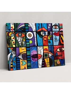 Popcas Pablo Picasso Ilhamlı Dekoratif Tablo Duvar Sanatı