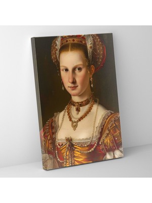 Popcas Raffaello Sanzio Kanvas Tablo Kraliçe