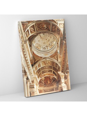 Popcas Raffaello Sanzio Kanvas Tablo Mimarlık Duvar Sanatı