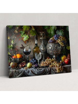 Popcas Natürmort Rembrandt Kanvas Tablo Duvar Sanatı