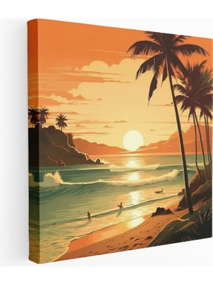 Popcas Seyahat Cenneti Kanvas Tablo