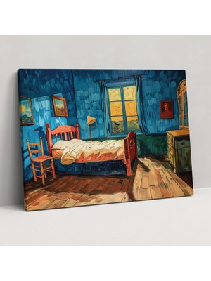 Popcas Vincent Van Gogh Yatak Odası Kanvas Tablo - Ev Dekorasyonu Duvar Dekorasyonu Duvar Sanatı