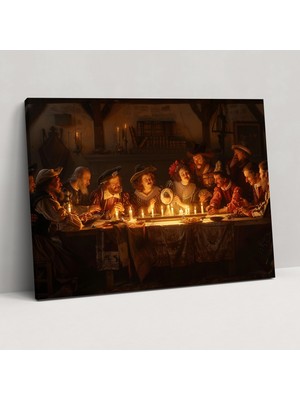 Popcas Rembrandt Kanvas Tablo Duvar Sanatı - Dekorasyon