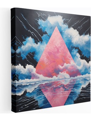 Popcas Pink Floyd Duvar Sanatı Fırtınalı Gökyüzü Kanvas Tablo