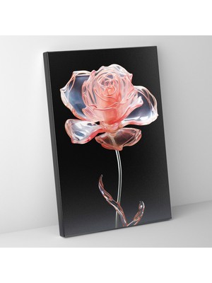 Popcas Gerçekçi Cam Heykel Duvar Sanatı - Gerçekçi Cam Heykel Kanvas Tablo Duvar Dekorasyonu