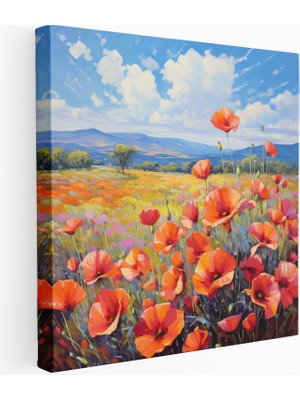 Popcas Dünyanın En Güzel Manzaraları - Canlı Gelincikler Kanvas Tablo - Dünyanın En Güzel Manzaraları Duvar Dekorasyonu Kanvas Tablo