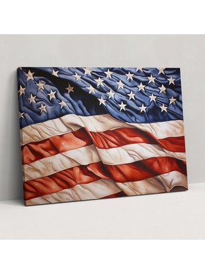 Popcas Amerika Birleşik Devletleri Haritası Kanvas Tablo Baskı - Duvar Dekorasyonu Ev Dekorasyonu Kanvas Duvar Sanatı