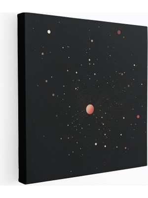 Popcas Yıldız Haritası Duvar Dekorasyonu - Yıldız Haritası Ev Dekorasyonu Takımyıldız Noktalı Çizgiler