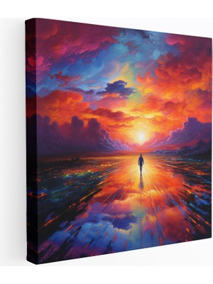 Popcas Canlı Şafak Duvar Sanatı - Şafak Duvar Sanatı Duvar Dekorasyonu Canlı