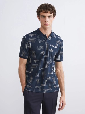 Lc Waikiki Yeni Sezon Polo Yaka Desenli Pike Erkek Tişört