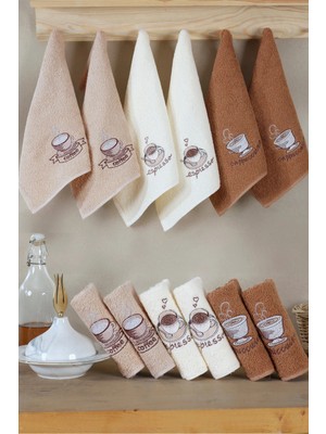 DNZGÜLCAN Mutfak Havlusu Seti 6'lı – %100 Pamuk El Havlusu | Yüz Havlusu – Çeyizlik