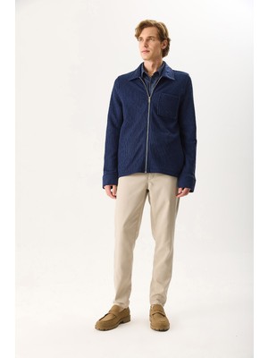 Vena Erkek Alfred Beli Lastikli Smart Pantolon - Taş