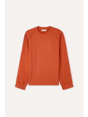 Modal Karışımlı Bisiklet Yaka Sweatshırt