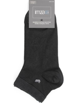 İmza Siyah Desenli  Bambu Patik Çorap 1060255252