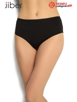 Jiber Premium Kadın Modal Pamuklu Yüksek Bel Bato Tekli Külot