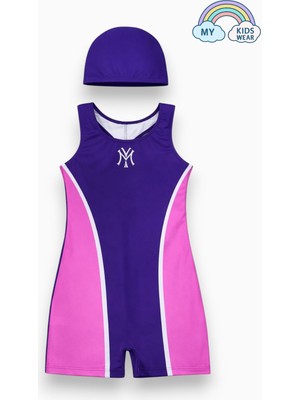 My Kids Wear Kız Çocuk Deniz Yüzücü Mayoları 5-16 Yaş 12615