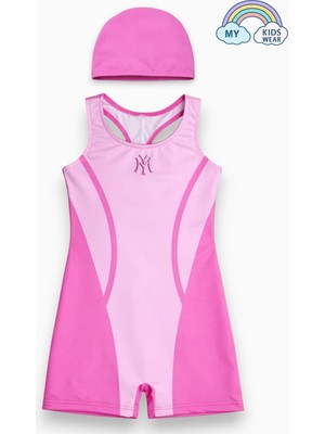 My Kids Wear Kız Çocuk Deniz Yüzücü Mayoları 5-16 Yaş 12614