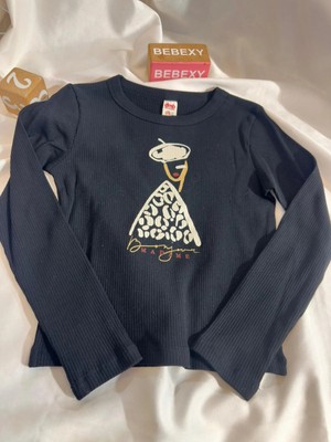 bebexy Siyah  Fitilli Desenli  Body