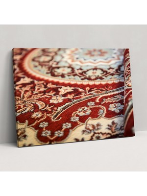 Popcas Türk Halı Desenli Kanvas Tablo - Türk Halısı Kanvas Tablo El Işi Kanvas