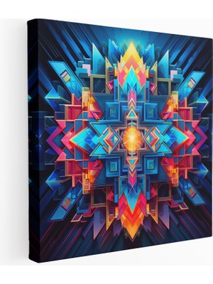 Popcas Modern Psikedelik Kanvas Tablo Kaleydoskop Rüyaları