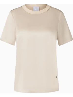 Bogner Dylan Rib Yaka ve B-Signé Detaylı Saten Kadın Bluz