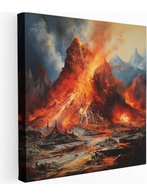 Popcas Yüzüklerin Efendisi Tuval Tablo - Yanardağ - Yüzüklerin Efendisi Duvar Sanatı Tuval Duvar Sanatı Ev Dekorasyonu