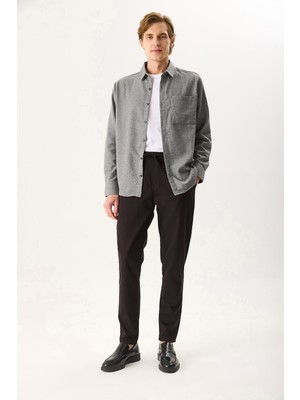 Vena Erkek Alfred Beli Lastikli Comfort Pantolon Lyocell (Tencel™) - Siyah