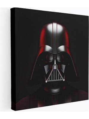 Popcas Star Wars Duvar Dekorasyonu - Darth Vader Minimalist Tasarım - Kanvas Tablo Dijital Kompozisyon Minimalist Tasarım