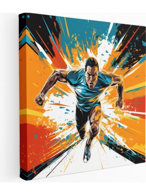 Popcas Canlı Sprinter Pop Art Kanvas Tablo