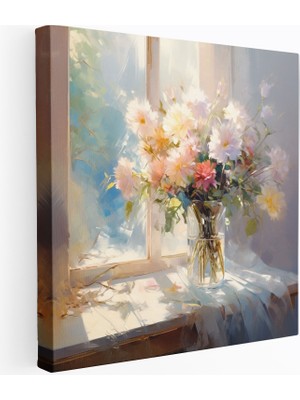 Popcas Natürmort Kanvas Tablo - Izlenimci Resim Tarzı - Duvar Sanatı - Ev Dekorasyonu