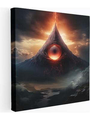 Popcas Yüzüklerin Efendisi Kanvas Tablo - Sauron'un Gözü - Duvar Sanatı