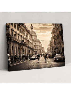 Popcas Vintage Roma Duvar Sanatı - Roma Duvar Dekorasyonu Vintage Esintili Duvar Sanatı