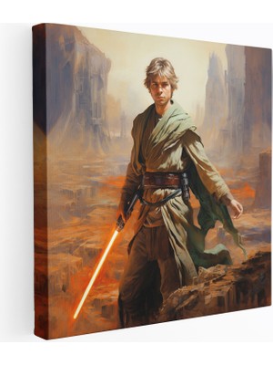 Popcas Star Wars Luke Skywalker Tatooine Kanvas Tablo - Ev Dekorasyonu