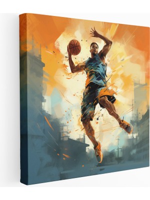 Popcas Modern Basketbol Oyuncusu Kanvas Tablo