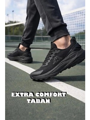 Kappa Jacmel Siyah Kadın/Erkek Outdoor Ayakkabı KP-1024 G-M Kauçuk Tabanlı Tam Kalıp Tekstil
