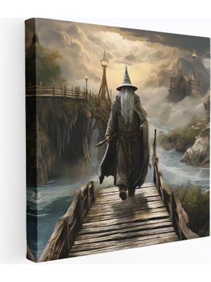 Popcas Yüzüklerin Efendisi Duvar Sanatı - Khazad-Dûm Köprüsü - Yüzüklerin Efendisi Duvar Sanatı Kanvas Duvar Dekorasyonu