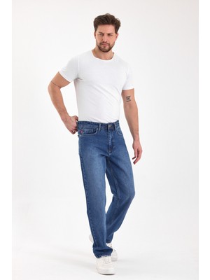 twentyfive25 Erkek Baggy Jean Pantolon | Mavi - B48111