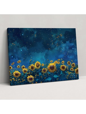 Popcas Yıldızlı Gece Van Gogh Kanvas Tablo - Vincent Van Gogh Duvar Sanatı
