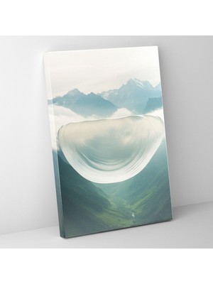 Popcas Gerçekçi Cam Heykel Duvar Sanatı - Serenity Temalı Gerçekçi Cam Heykel Duvar Sanatı Transparent Cam