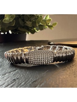 Gümüş Renk Taş Detaylı Istiridye Xuping Bileklik