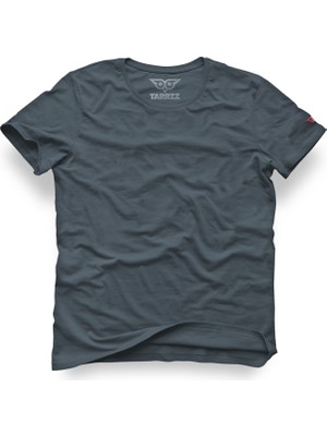 Tarrzzcom Tarrzz kısa Kollu Bisiklet Yaka Pamuklu Basic Tişört