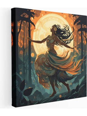 Popcas Aydınlık Tribal Dans Kanvas Tablo