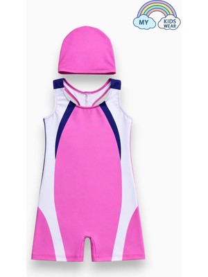 My Kids Wear Kız Çocuk Deniz Yüzücü Mayoları 5-16 Yaş 12620