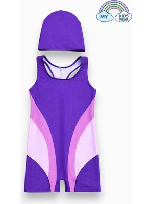 My Kids Wear Kız Çocuk Deniz Yüzücü Mayoları 5-16 Yaş 12619