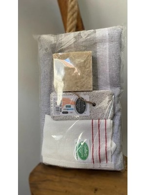 Akinco Gelin Damat Hamam Banyo 4'lü Set