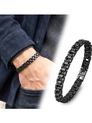 Fm 💎 Premium Siyah Çelik Bileklik 31831G1D6M