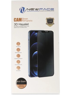 Najmaddin Newface Samsung Galaxy A17 5g 3D Antistatik Hayalet Cam Ekran Koruyucu - Siyah